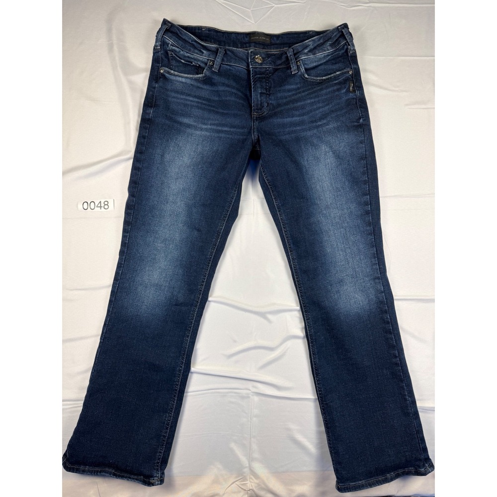 Silver Jeans Co Elyse Slim Boot Dark Wash Denim Jeans W32 L31 L03601EAE366